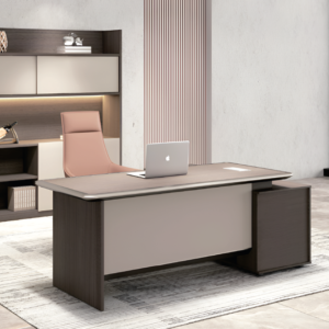 Straight Executive Desk with Drawers